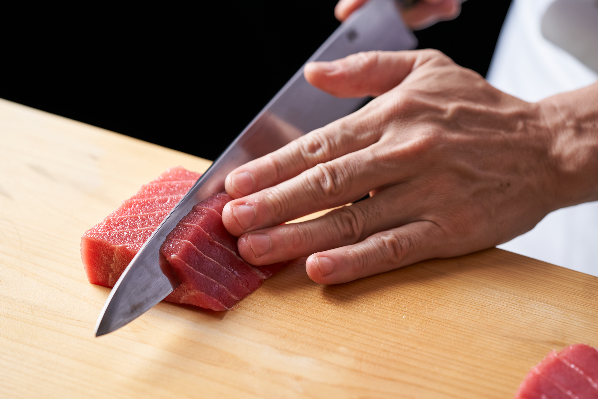 厳選された刺身盛合わせ